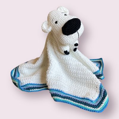 Häkelset Kuscheldecke Eisbär