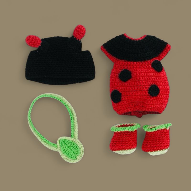 Häkelset Marienkäfer-Outfit Carolientje
