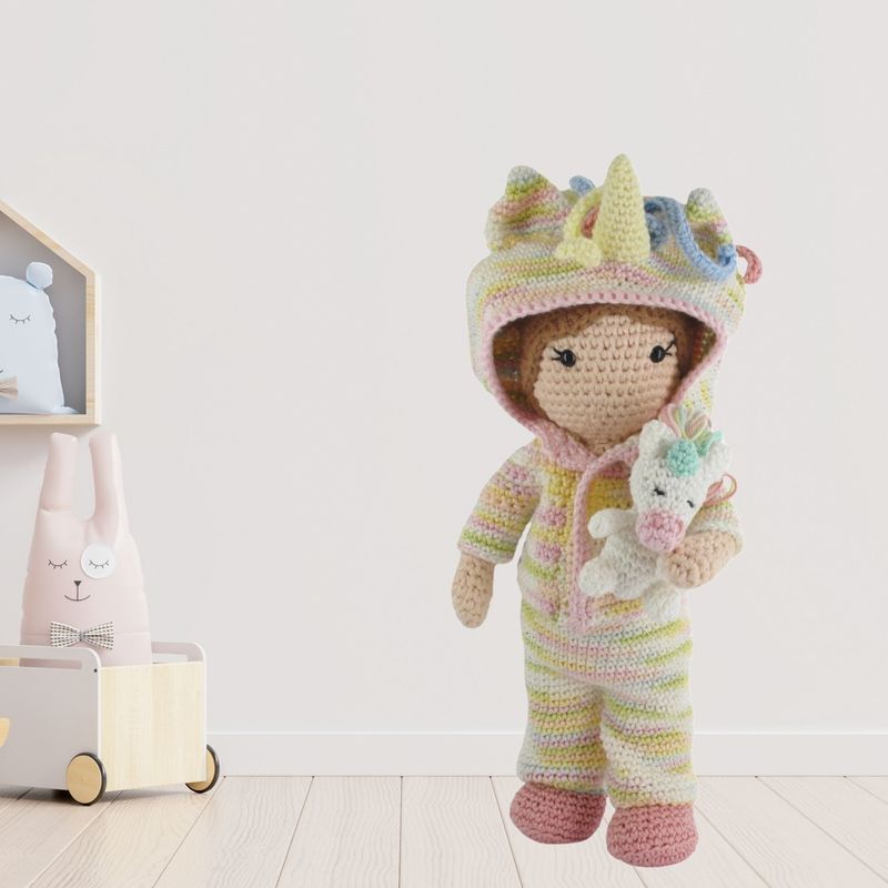 Häkelset Unicorn-Outfit Carolientje