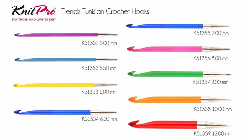 KnitPro Trendz Tunesische Häkelnadel 10 mm