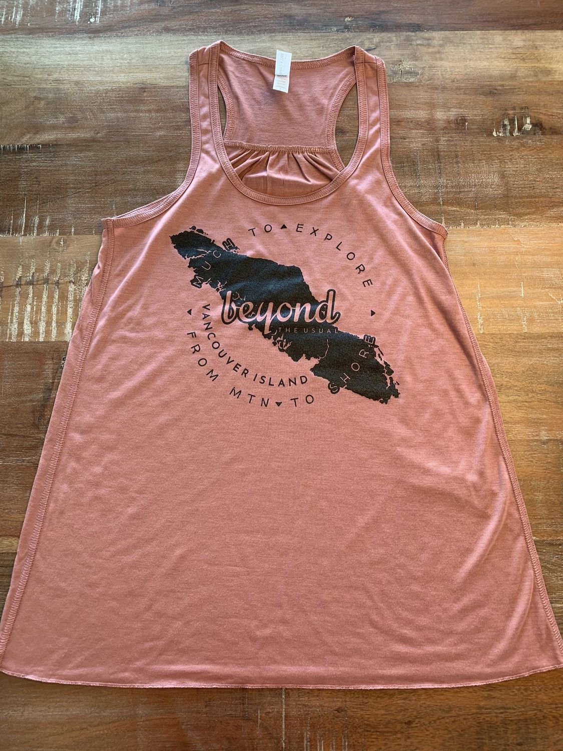 BTU Ladies VI Map  Flowy Tank - Mauve