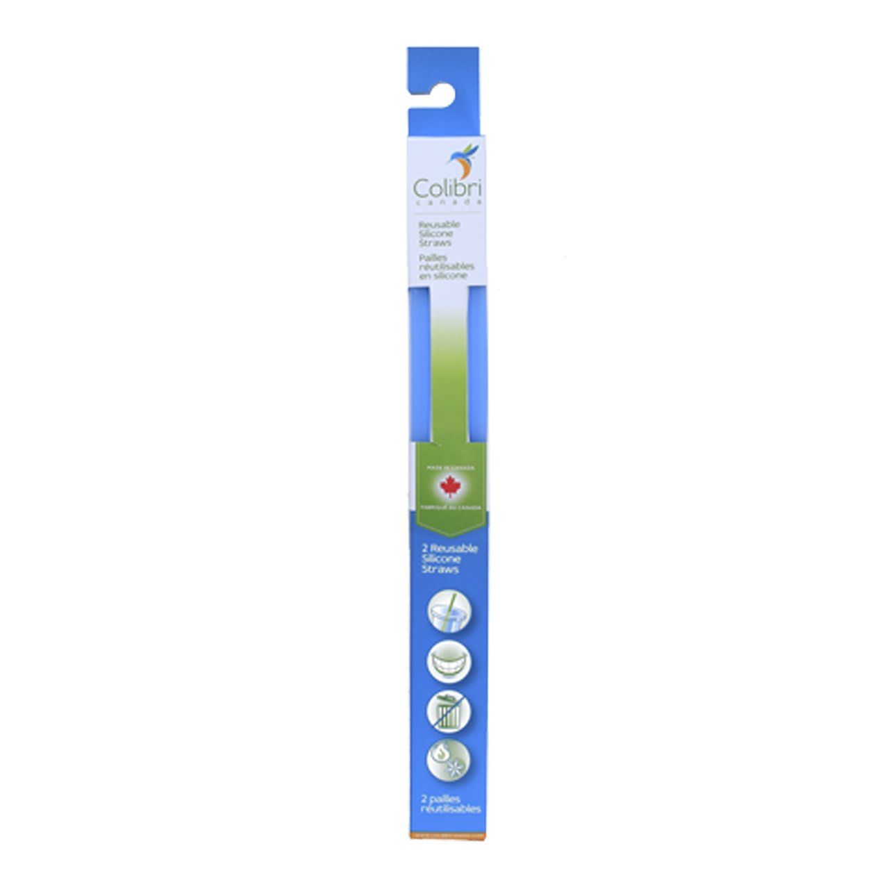 Colibri 2 pk Silicone Straws