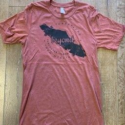 BTU Adult Unisex VanIsle Map S/S Tee - Rust
