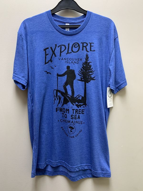 BTU Adult Unisex Explore S/S Tee - Royal Blue