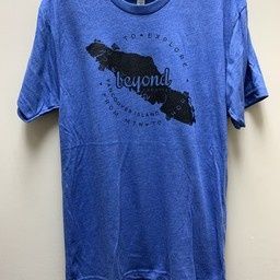 BTU Adult Unisex VanIsle Map S/S Tee - Blue