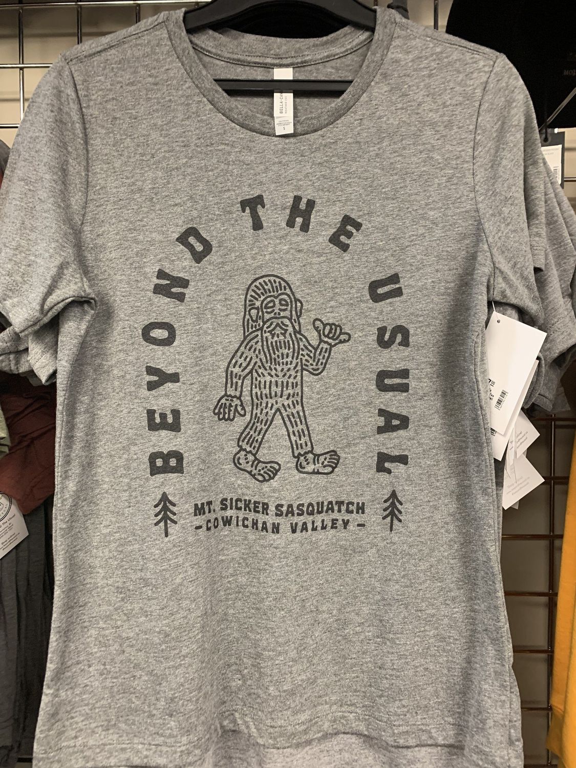 BTU Adult Unisex Sasquatch S/S Tee Heather Grey