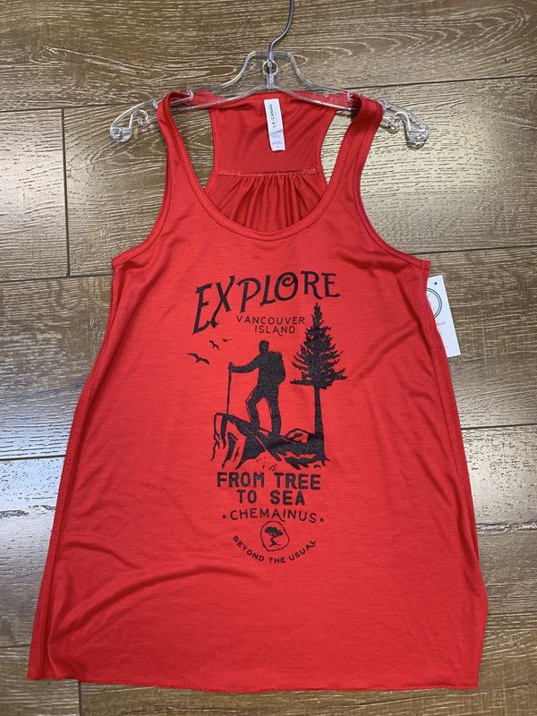 BTU Ladies Explore  Flowy Tank - Red