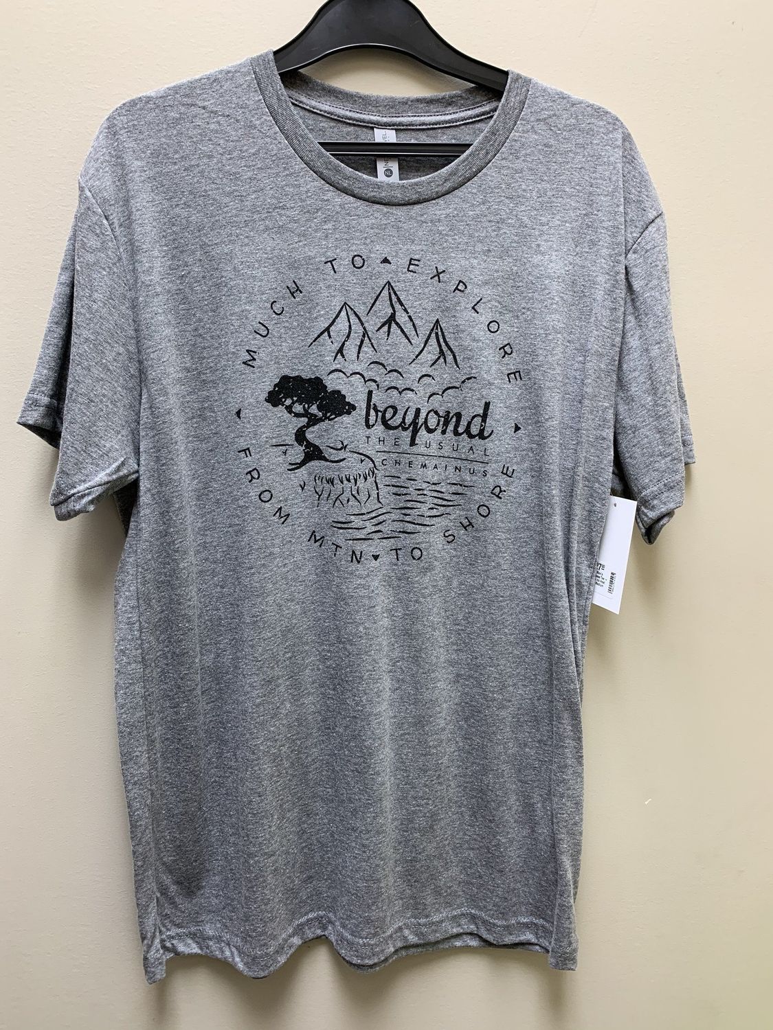 BTU Adult Unisex Compass S/S Tee - Heather Grey