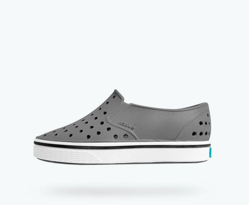 Native Miles Child Dublin Grey Shell White