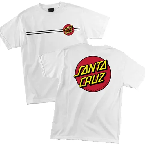 Santa Cruz Classic Dot Tee Shirt - White