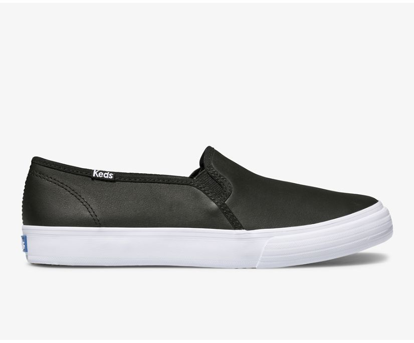 Keds Women&#39;s Double Decker Leather Black
