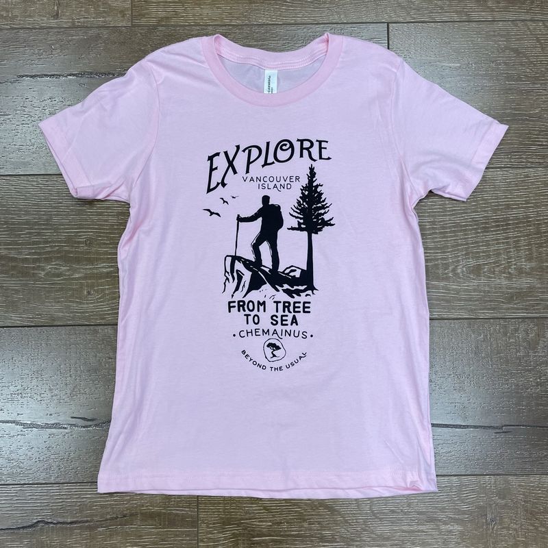 BTU Youth Explore S/S Tee - Pink