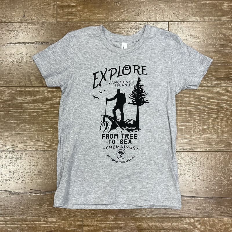 BTU Youth Explore S/S Tee - Athletic Heather