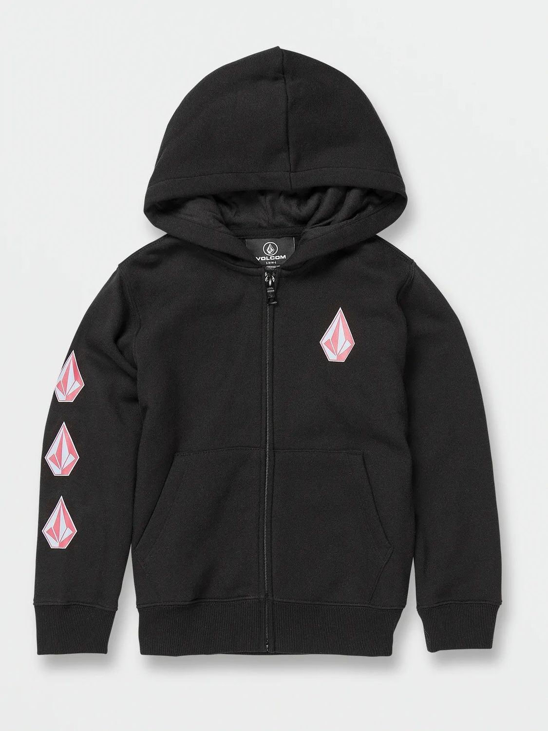 Volcom Youth Iconic Stone Zip - New Black