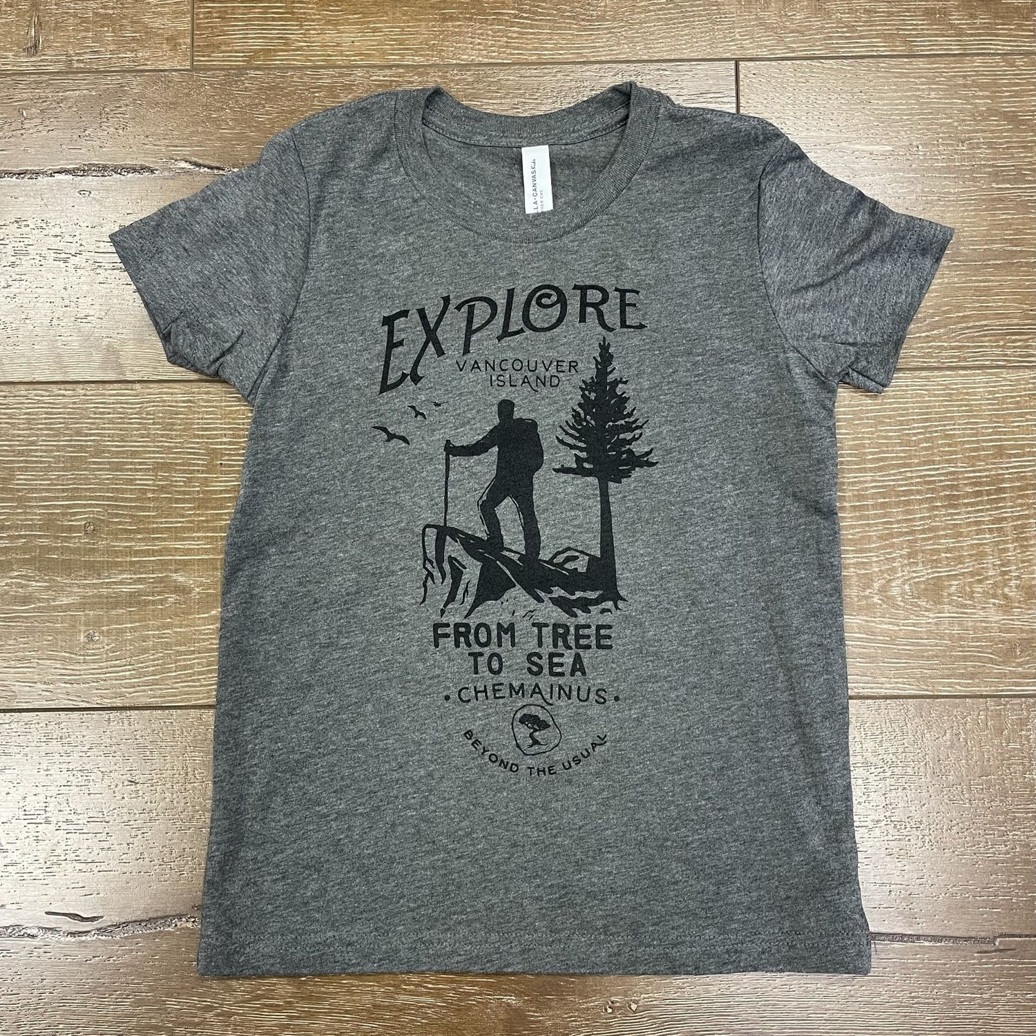 BTU Youth Explore S/S Tee - Deep Heather