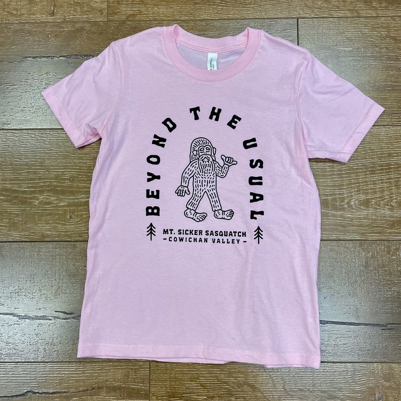 BTU Sasquatch Youth Tee Pink