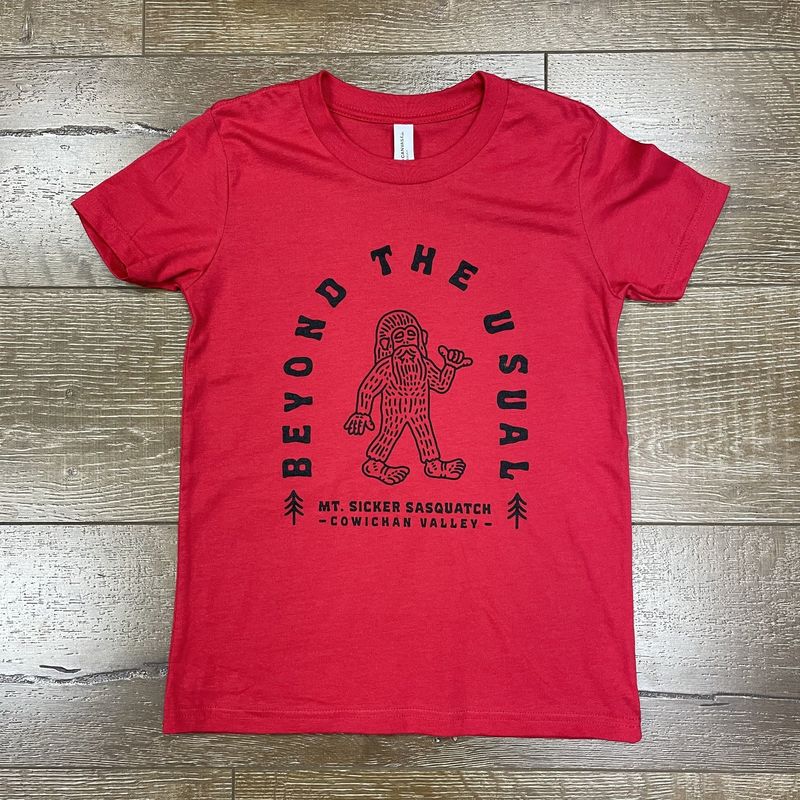 BTU Sasquatch Youth Tee Red