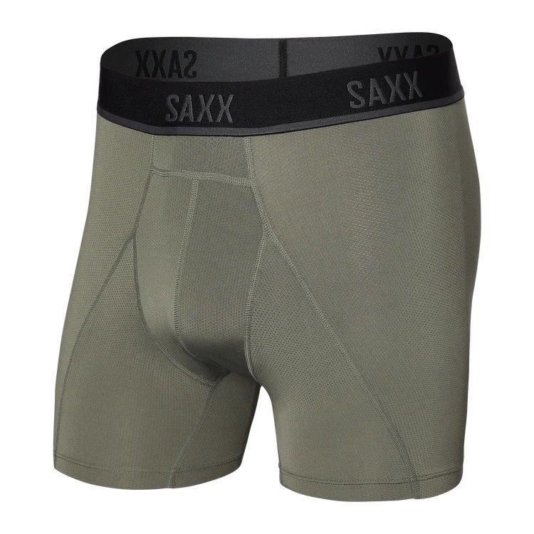 SAXX Kinetic L-C Mesh Boxer Brief  - Cargo Grey