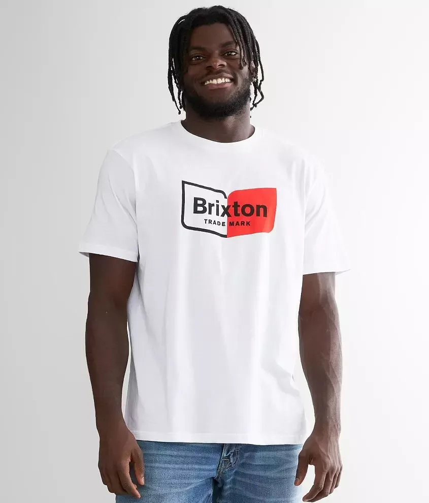 Brixton Men&#39;s Chapter Tailored Tee - White