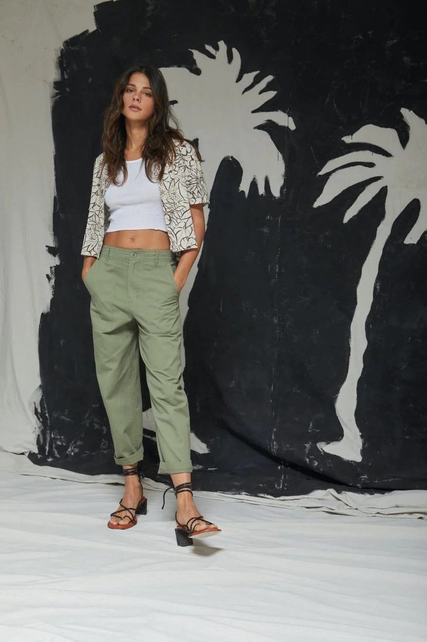 Brixton Women&#39;s Vancouver Pant - Olive Surplus