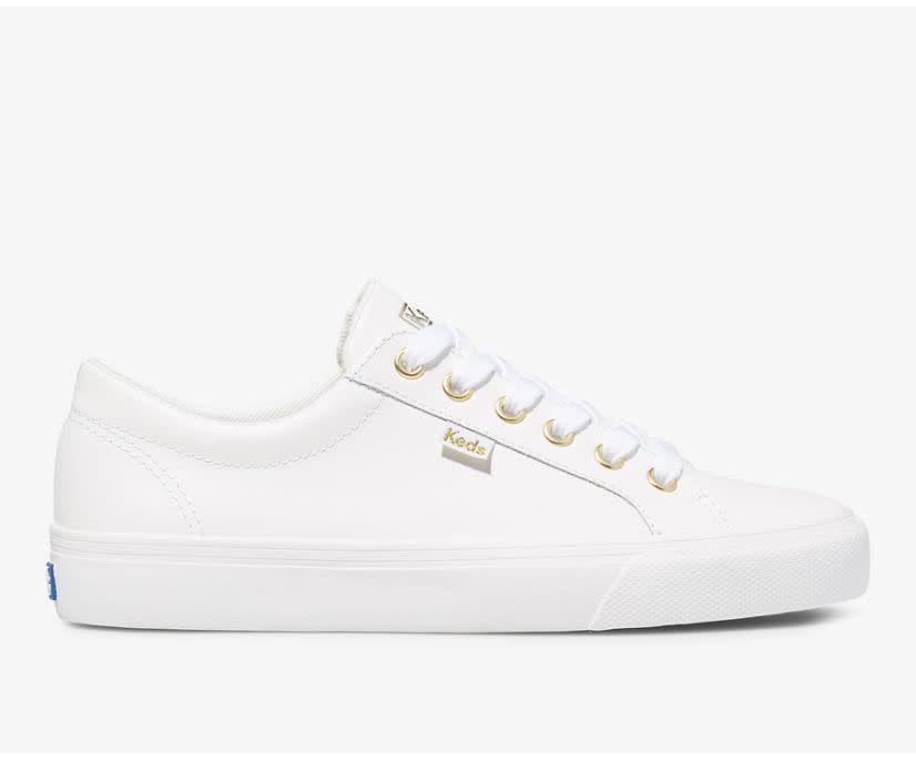 Keds Women&#39;s Jump Kick Leather White Gold