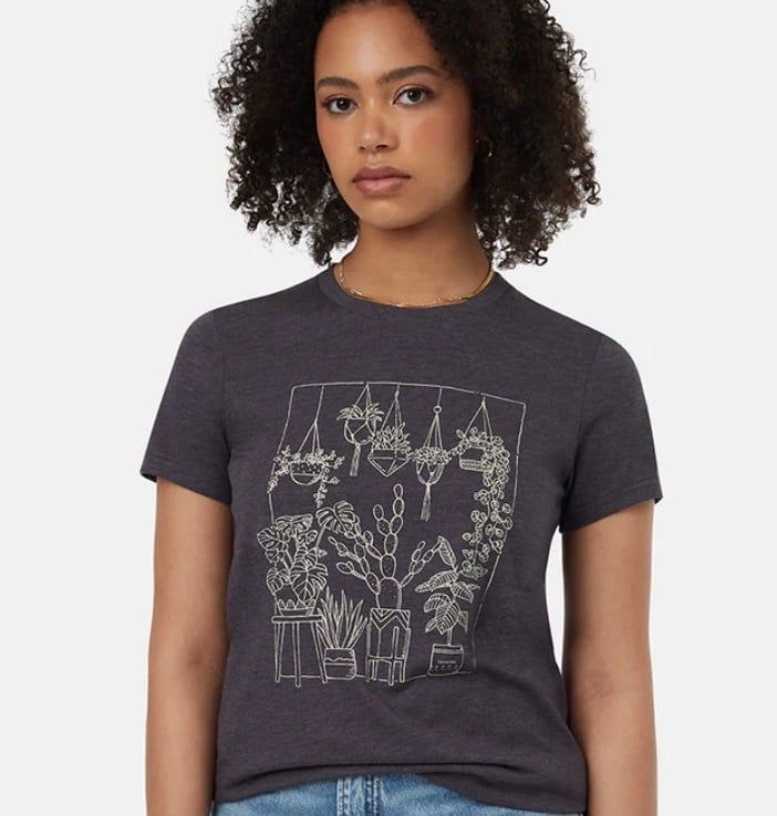 Tentree Women&#39;s Plant Club Tee - Periscope Grey