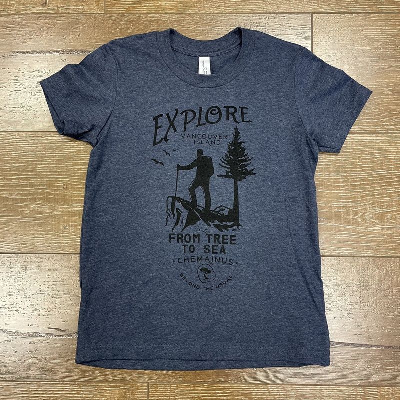 BTU Youth Explore S/S Tee - Navy Heather