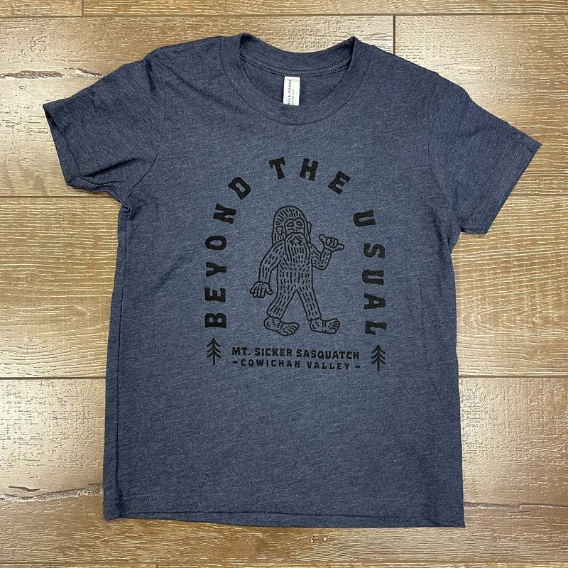 BTU Sasquatch Youth Tee Navy Htr