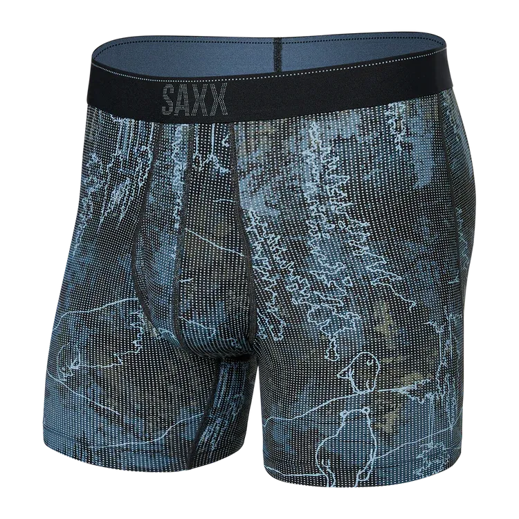 SAXX QDM Quest Boxer Brief - Smokey Mountains