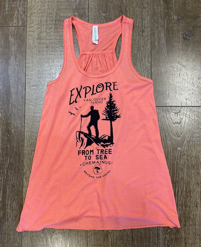 BTU Ladies Explore  Flowy Tank - Coral