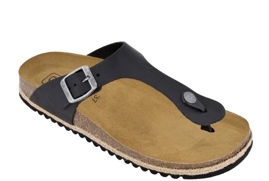 Biotime Bree Womens Sandal Black Leather