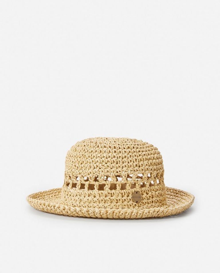 Ripcurl Crochet Straw Bucket Hat