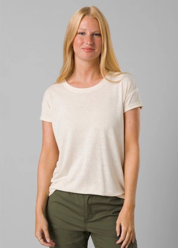 Prana Women&#39;s Cozy Up Tee - Canvas Htr