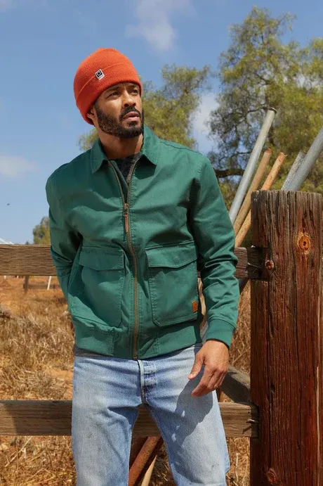 Brixton Men&#39;s Dillenger Station Jacket - Pine Needle