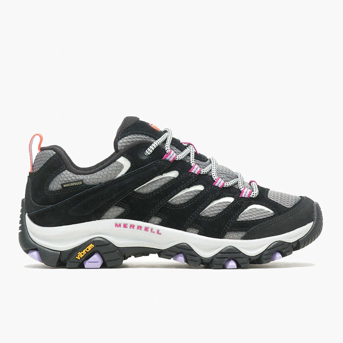 Merrell Women&#39;s Moab 3 WP Hiking Shoe - Blk Orchid