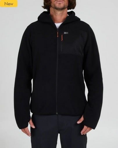 Salty Crew Mens Ebbtide Hoody Polar fleece - Blk