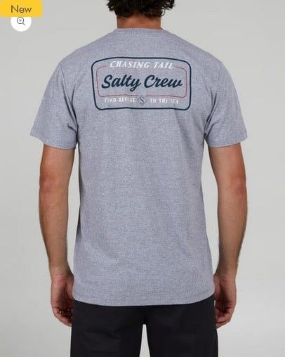 Salty Crew Mens Marina S/S Tee - Athletic Heather