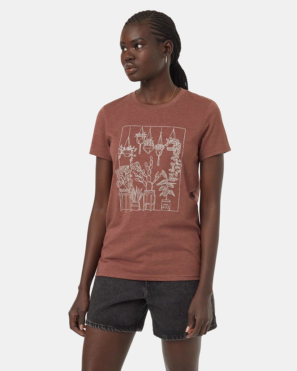 Tentree Women&#39;s Plant Club Tee - Mesa Red