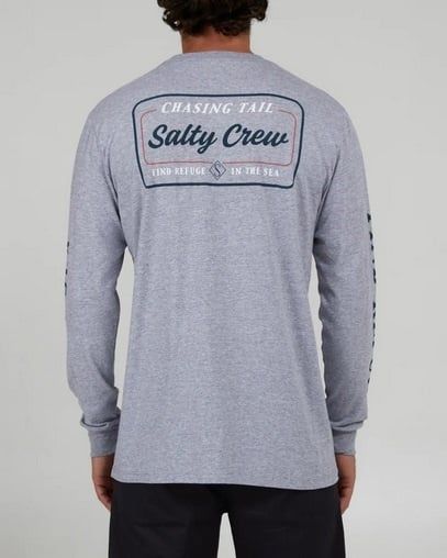 Salty Crew Mens Marina LS Shirt - Athletic Heather