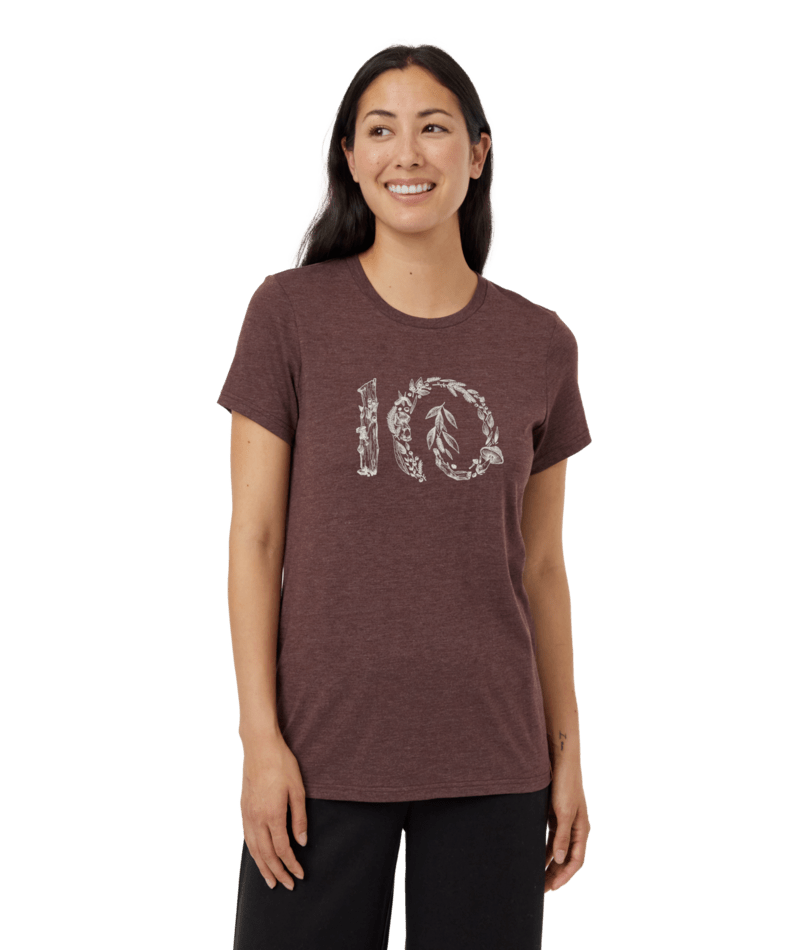 Tentree W Forage Ten Tee Mahogany
