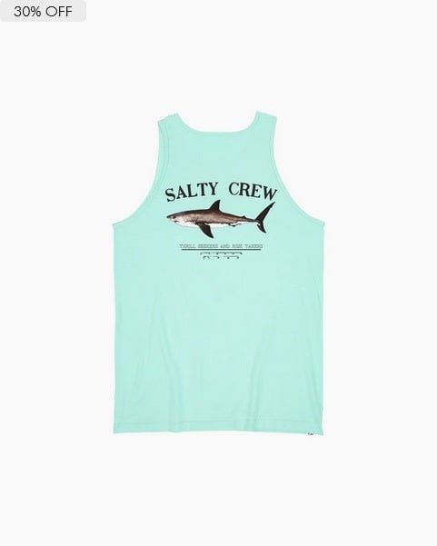Salty Crew Mens Bruce Tank - Sea Foam