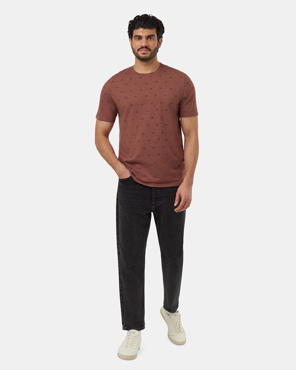 Tentree Mens Bike Around Tee - Mesa Red