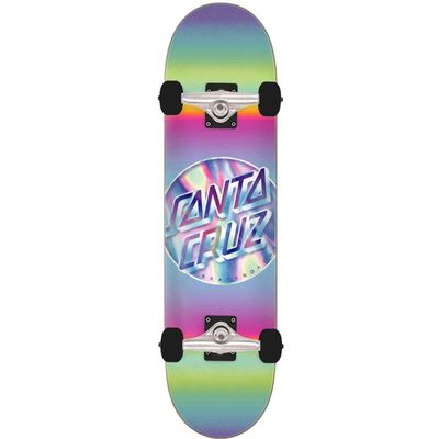 Santa Cruz Complete Iridescent Dot Full Skateboard 8x31.25