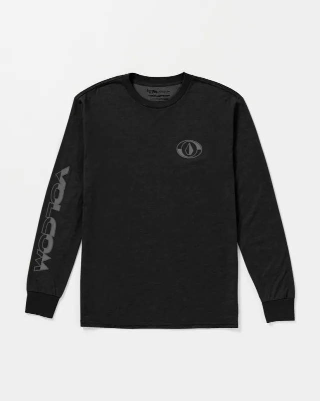 Volcom Men&#39;s Divided Tech LS Tee - BLK