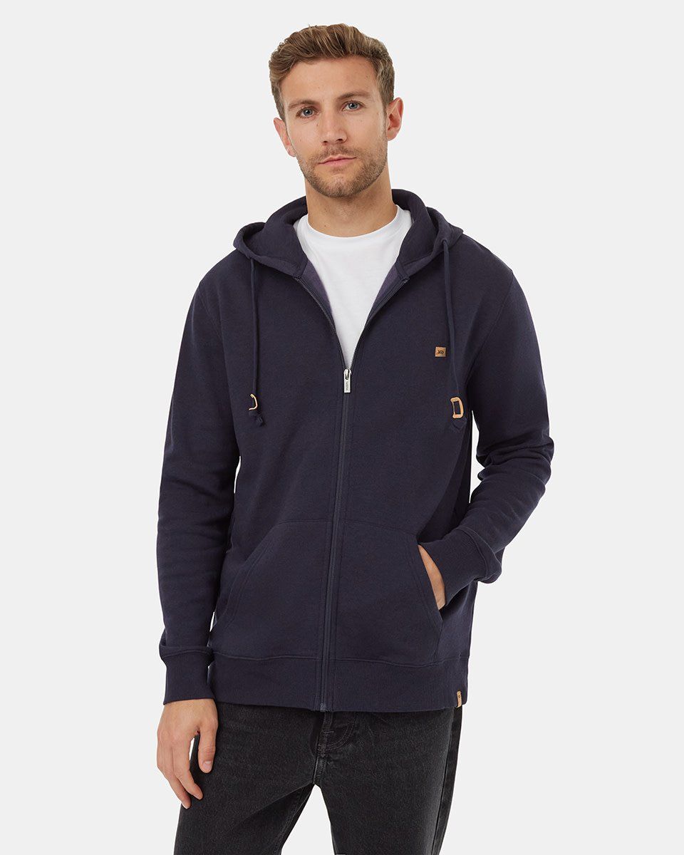 Tentree Men Reynard Zip Hoodie - Midnight