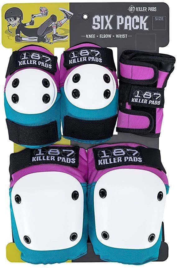 187 Six Pack Jr Pad Set - Pink Teal