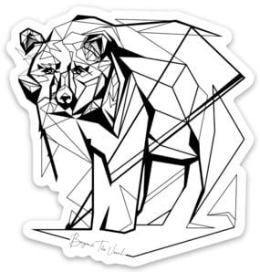BTU Bear Sticker  3"