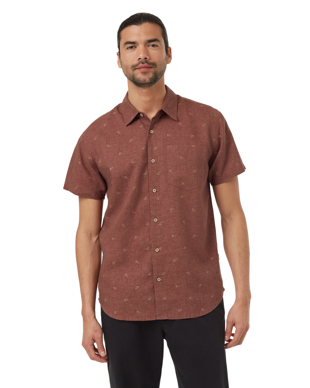 Tentree Men&#39;s Tent Mancos Shortsleeve - Mesa Red