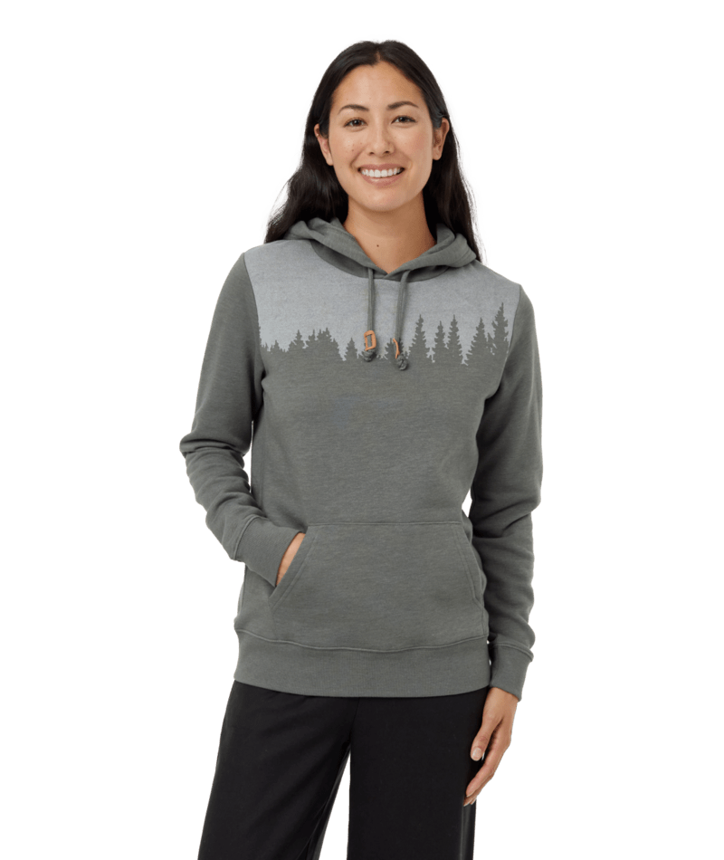 Tentree W Juniper Hoodie Min Htr White