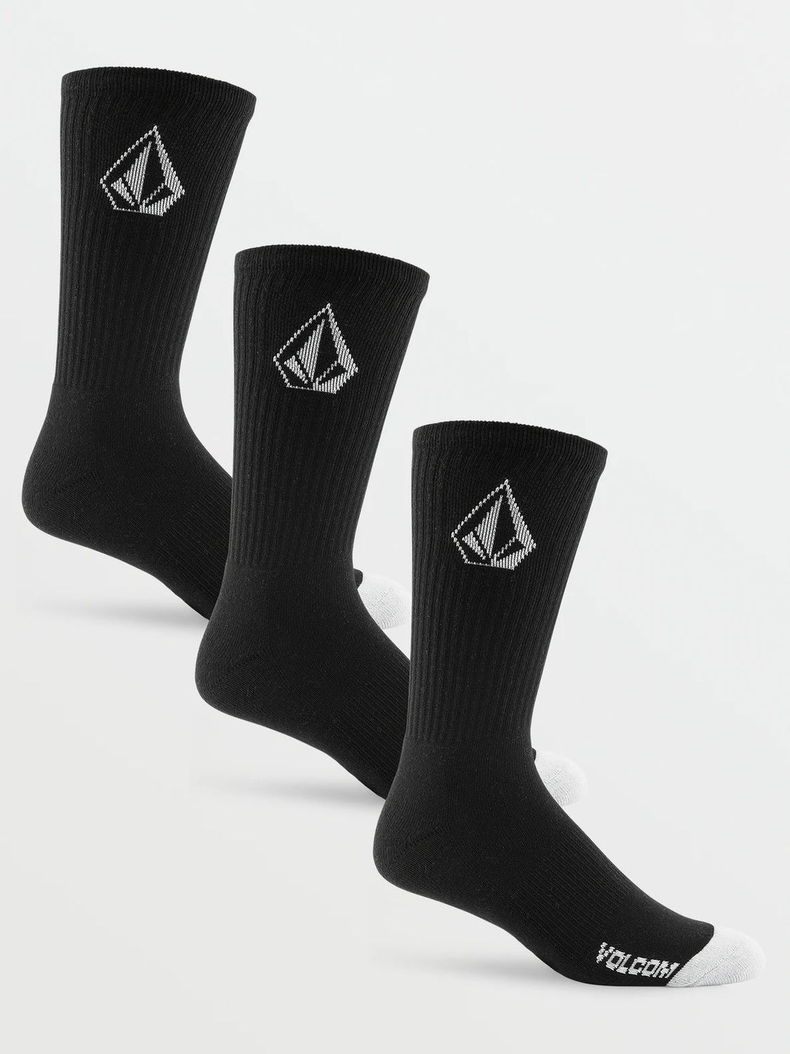 Volcom Men&#39;s Full Stone Sock 3pk - BLK